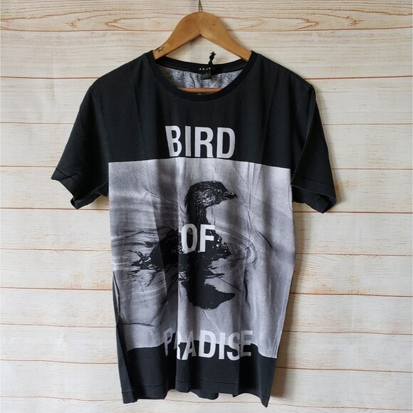 Ksubi Bird of Paradise Short Sleeve Graphic Cotton T-Shirt Black Men Size Small - Picture 2 of 8